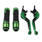 Extendable Brake Clutch Levers & Handlebar Grips for Kawasaki ZX6RR (2003-2004)