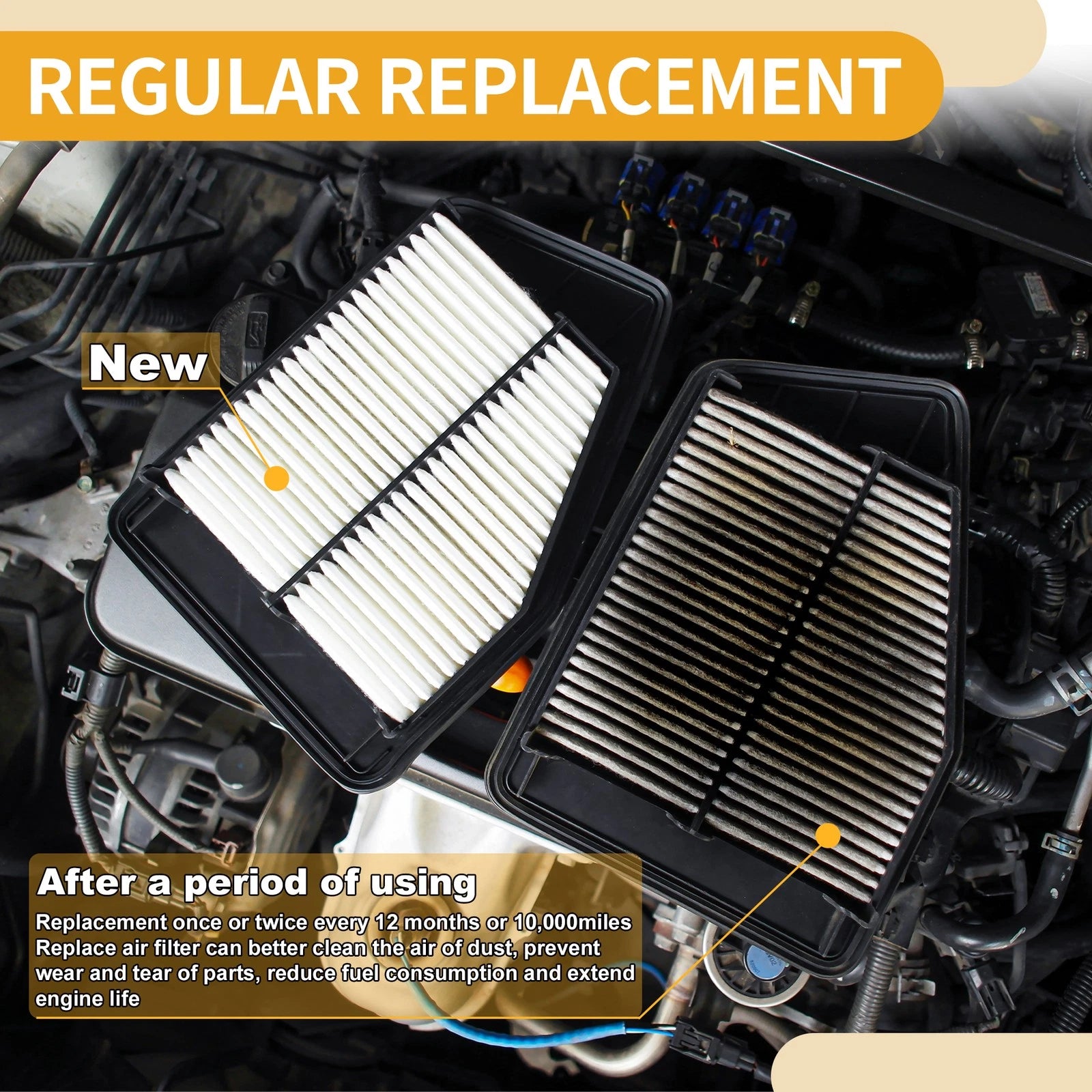 Car Engine Air Filter No. 273094040495 for Mercedes-Benz C300 (2008–2012)