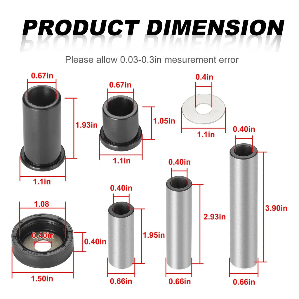 2 x Rear A-Arm Bush Kit for Suzuki King Quad
