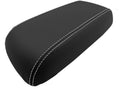 Leather Console Lid Armrest Cover for Ford Escape (2005–2007) White Stitch