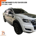 16W Glossy Black Slim Fender Flares for Ford Ranger T6 (2015-2018)