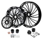 23'' Front & 18'' Rear Wheel Hub Pulley for Harley Electra Glide (2009–Present)