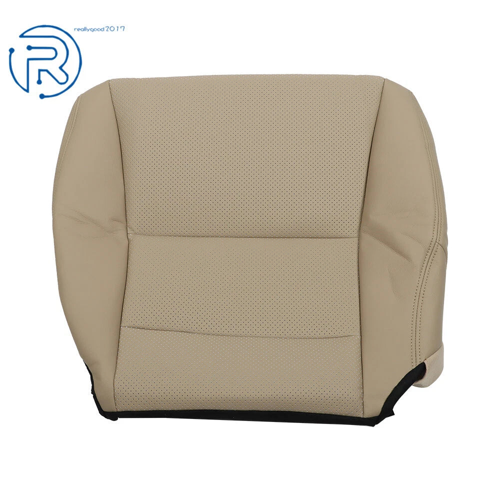 Leather Driver Side Bottom Seat Cover for Honda Accord (2013-2017) Perforated Tan