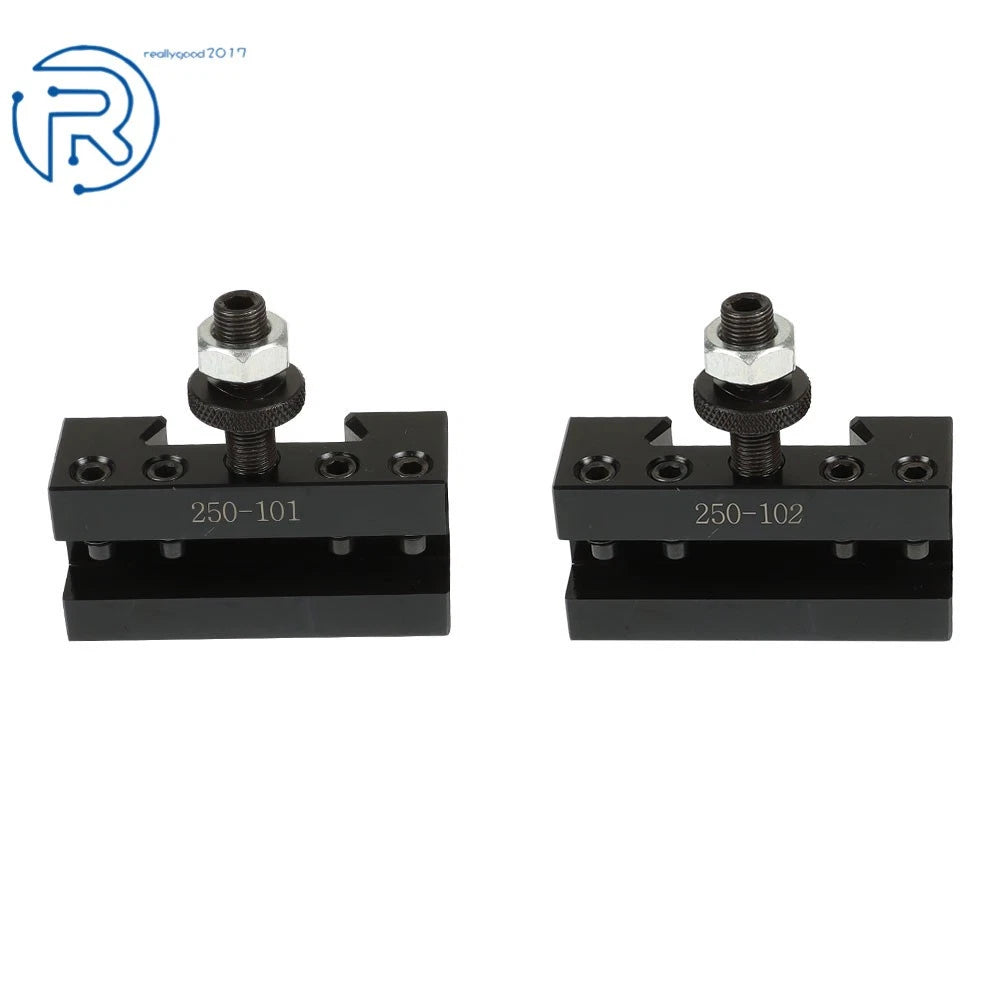 Set of 2 Piston Type Quick Change Tool Post Holders for CNC (AXA 250-100)