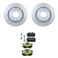 Hella Rear Rotors & Low-Met Disc Brake Pad Kit for Audi Allroad Quattro (2001–2005)