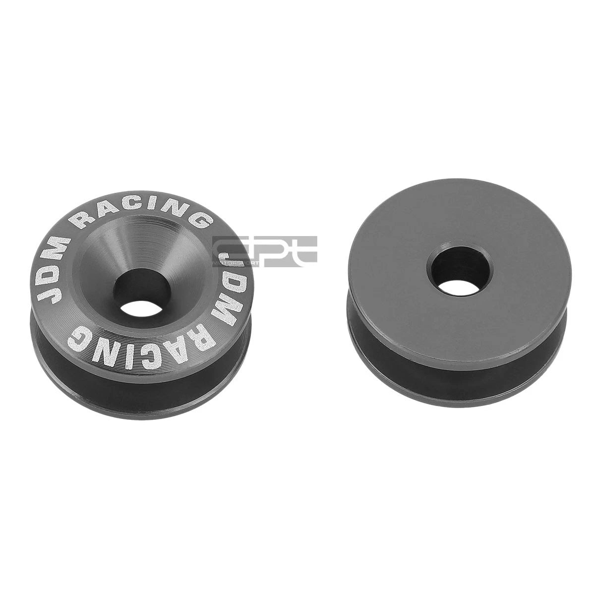 Set of 4 Gun Metal Aluminum Quick Release Fasteners for Car Bumper/Fender/Trunk