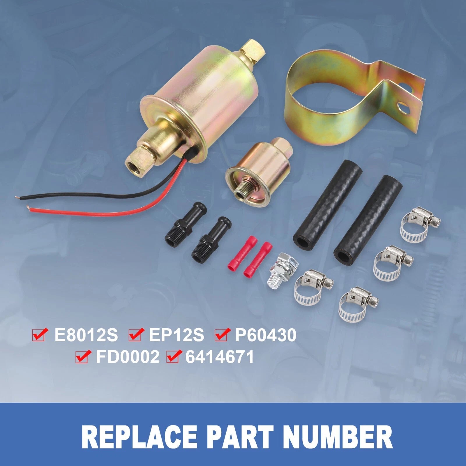 Electric Fuel Pump for Universal Applications (Carbureted)