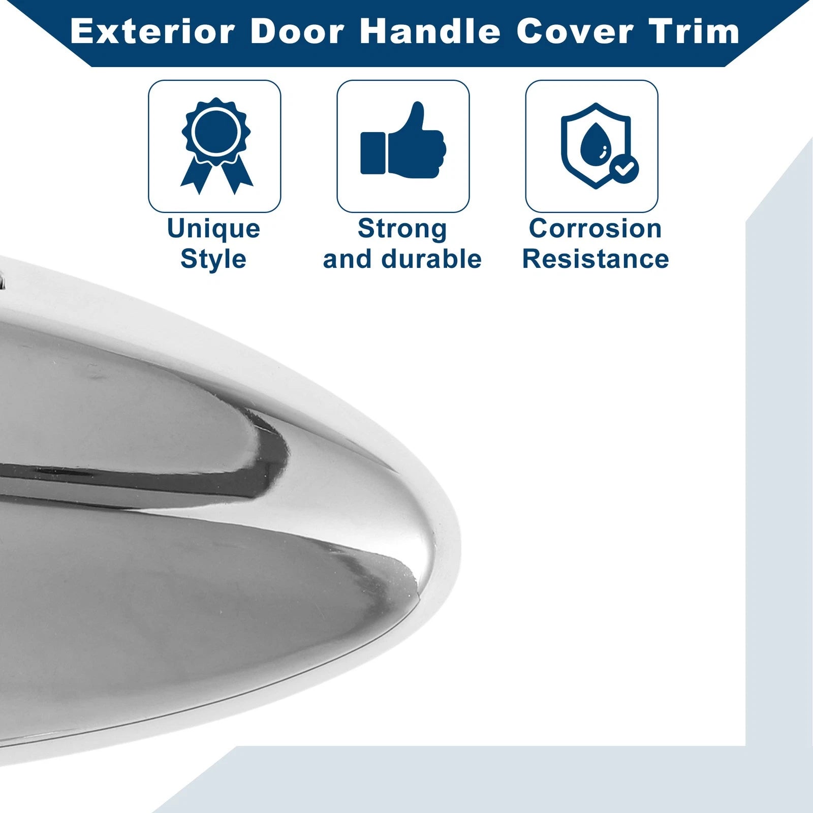 Chrome Exterior Door Handle Cover Trim for Lexus LS460 (2008–2015)