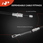 2X Rear Parking Brake Cables for Ford F-150 (2004–2005)