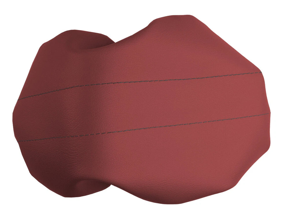 Console Lid Pull Over Cover Leather for Ford Expedition (1997–2002) Red Black Stitch