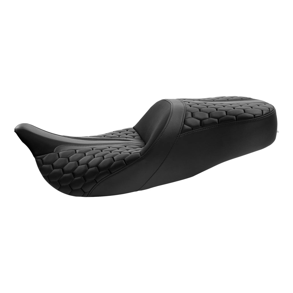 Black Gel Seat for Harley Touring Road Glide (2009–2023)