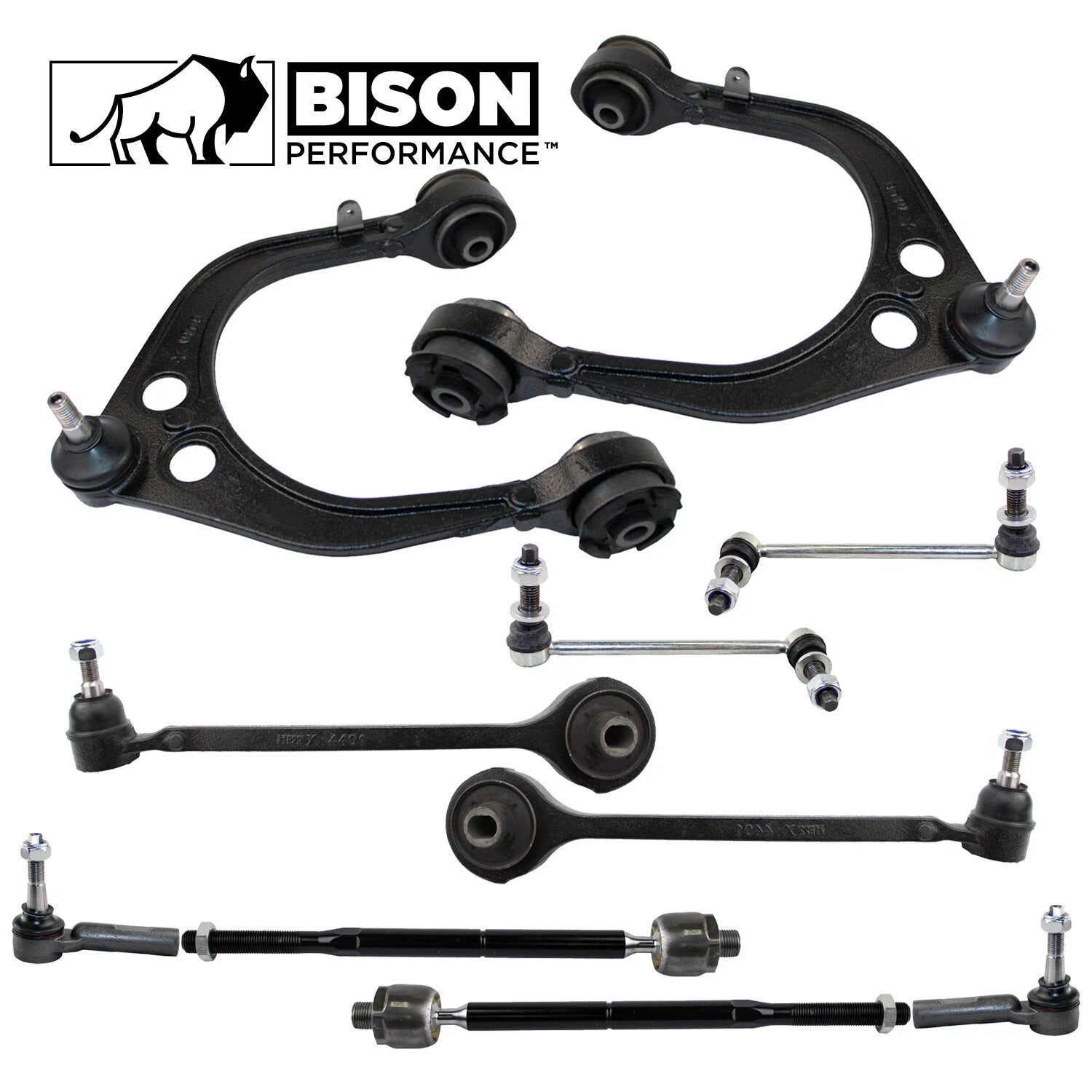 10pc Front Control Arms & Sway Bar Tie Rods Kit for Dodge RWD