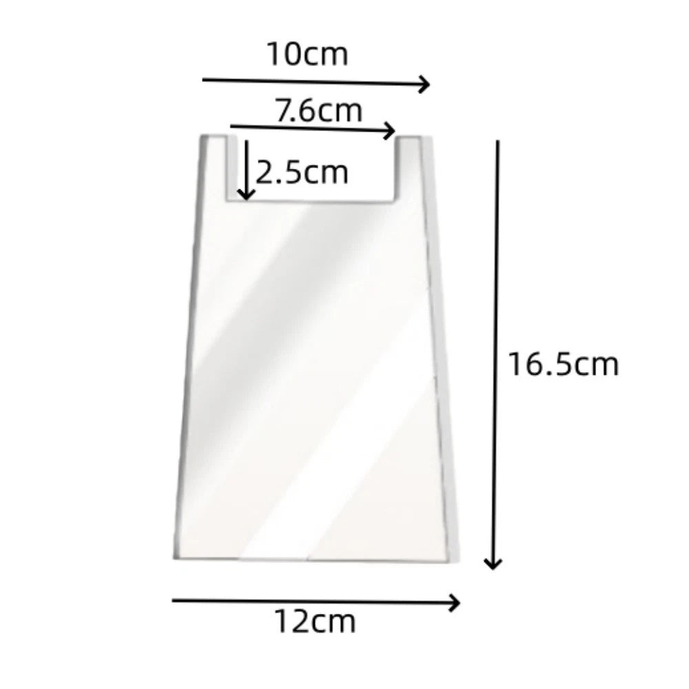 Clear Acrylic Spacer for Sofa Legs (16.5x12x0.5cm)
