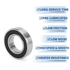 6902DD Deep Groove Ball Bearing for Scooter Skateboard (15x28x7mm)