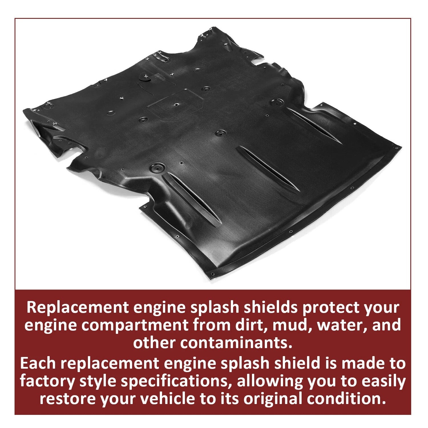 Front Engine Splash Shield for BMW 328i 320i (2012–2018)