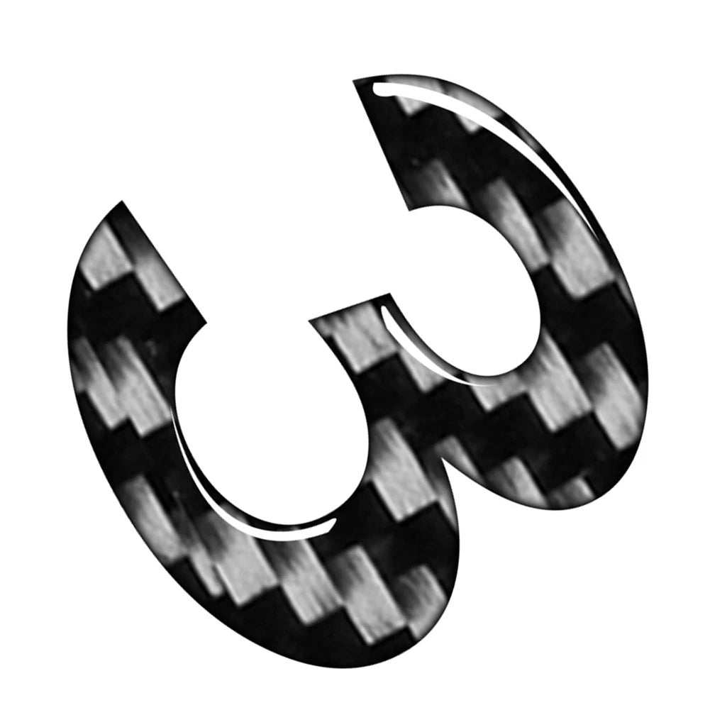 Carbon Black Door Wall Badge Emblem Decals for Car Window
