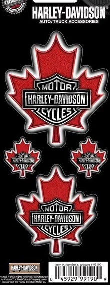 4X Decal Stickers for Harley Davidson Motorcycle (Canada)