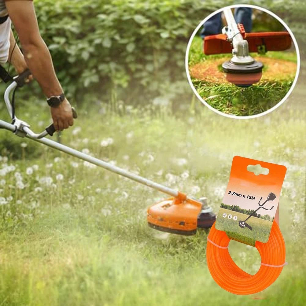 Heavy Duty String Trimmer Line 49ft Nylon for Commercial Lawn Mowers