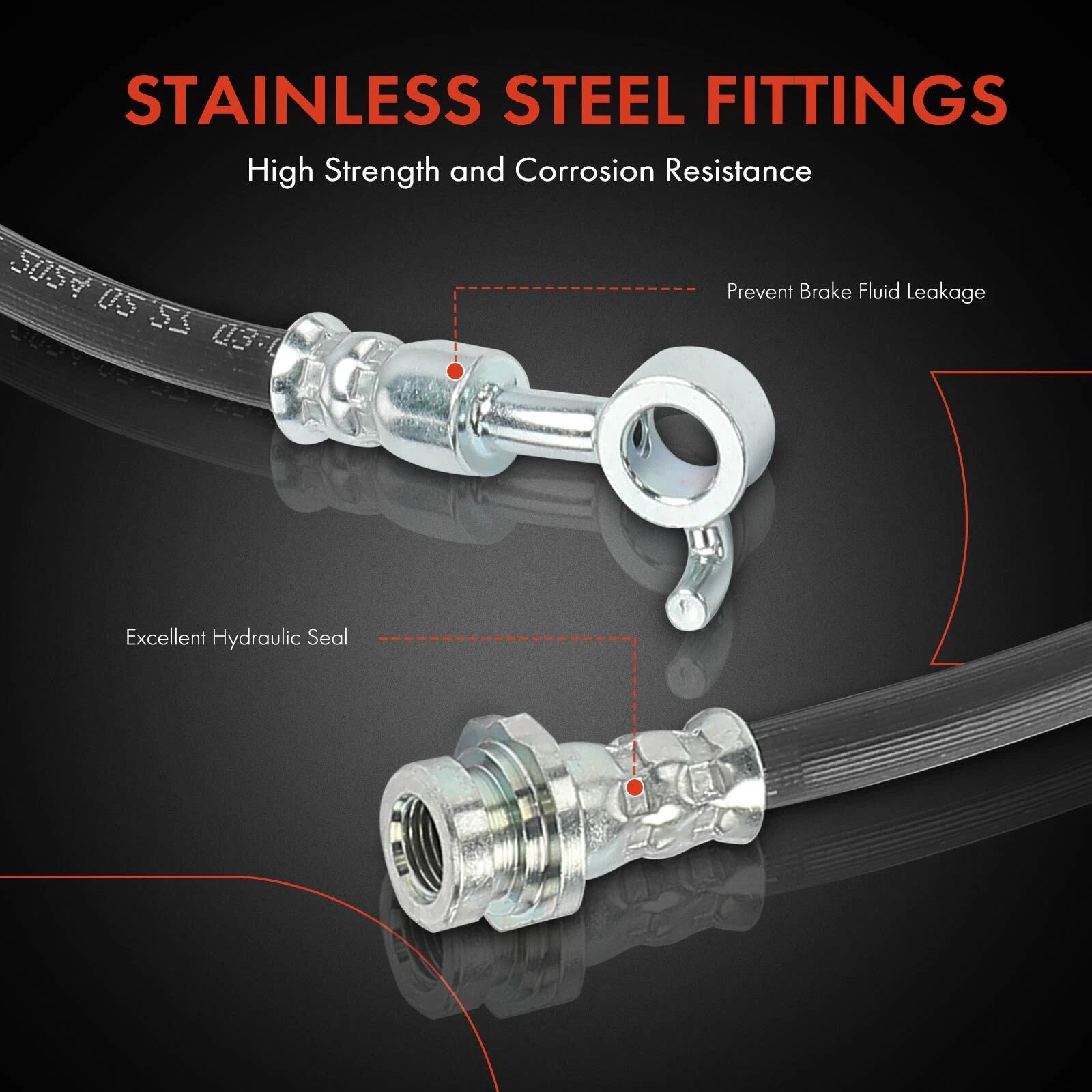Front Right Brake Hydraulic Hose for Nissan Kicks (2018–2023)