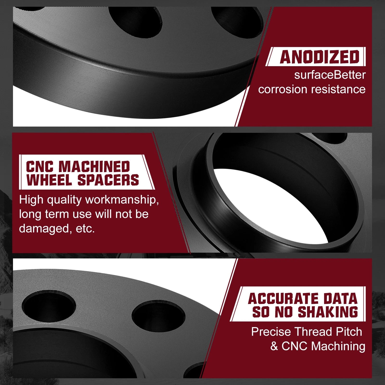 Set of 4 Hubcentric Wheel Spacers for Audi RS Q3 (2017-2018)