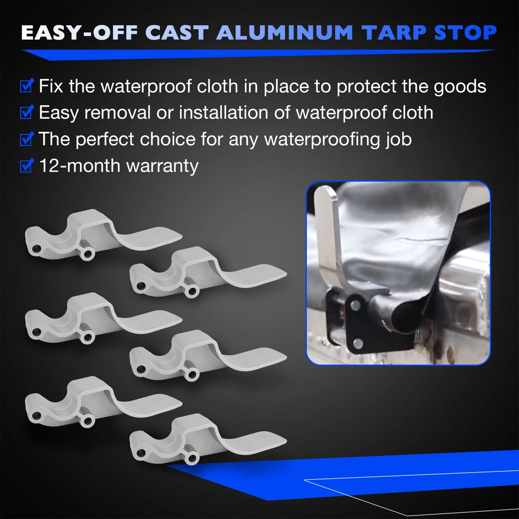 6x Aluminum Tarp Stop Upright Kit for Pro Trucking Products (1705775-1)