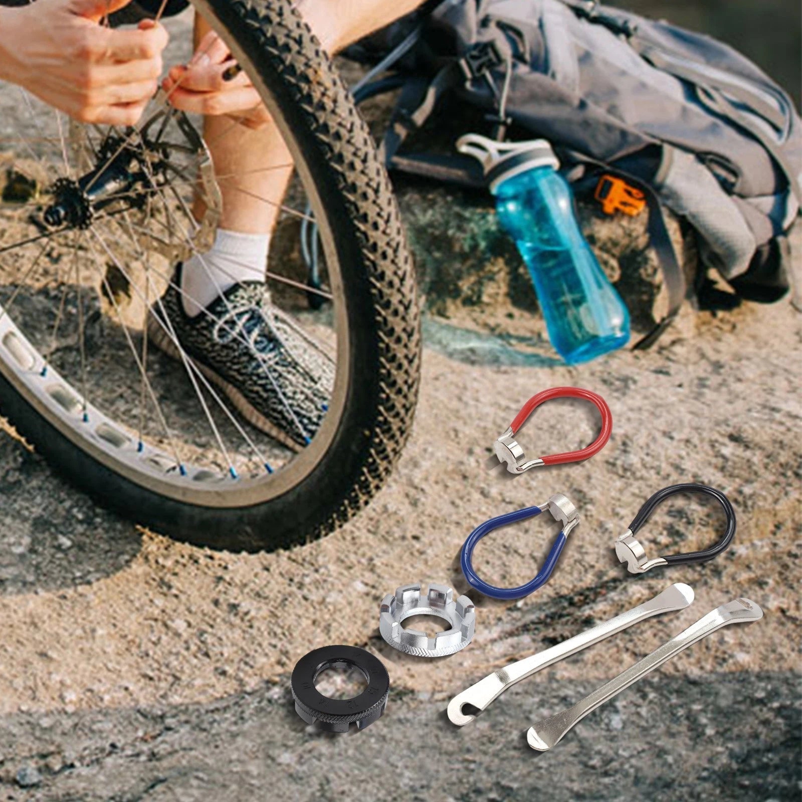 6PCS Bike Spoke Wrench Set Stainless Steel