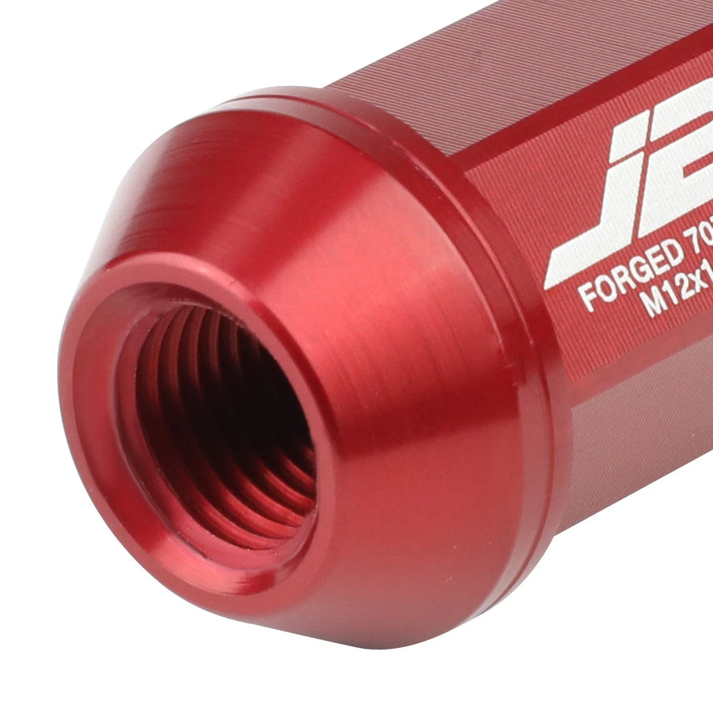 Set of 20 J2 7075 Forged Aluminum M12x1.25 Open-End Lug Nuts for