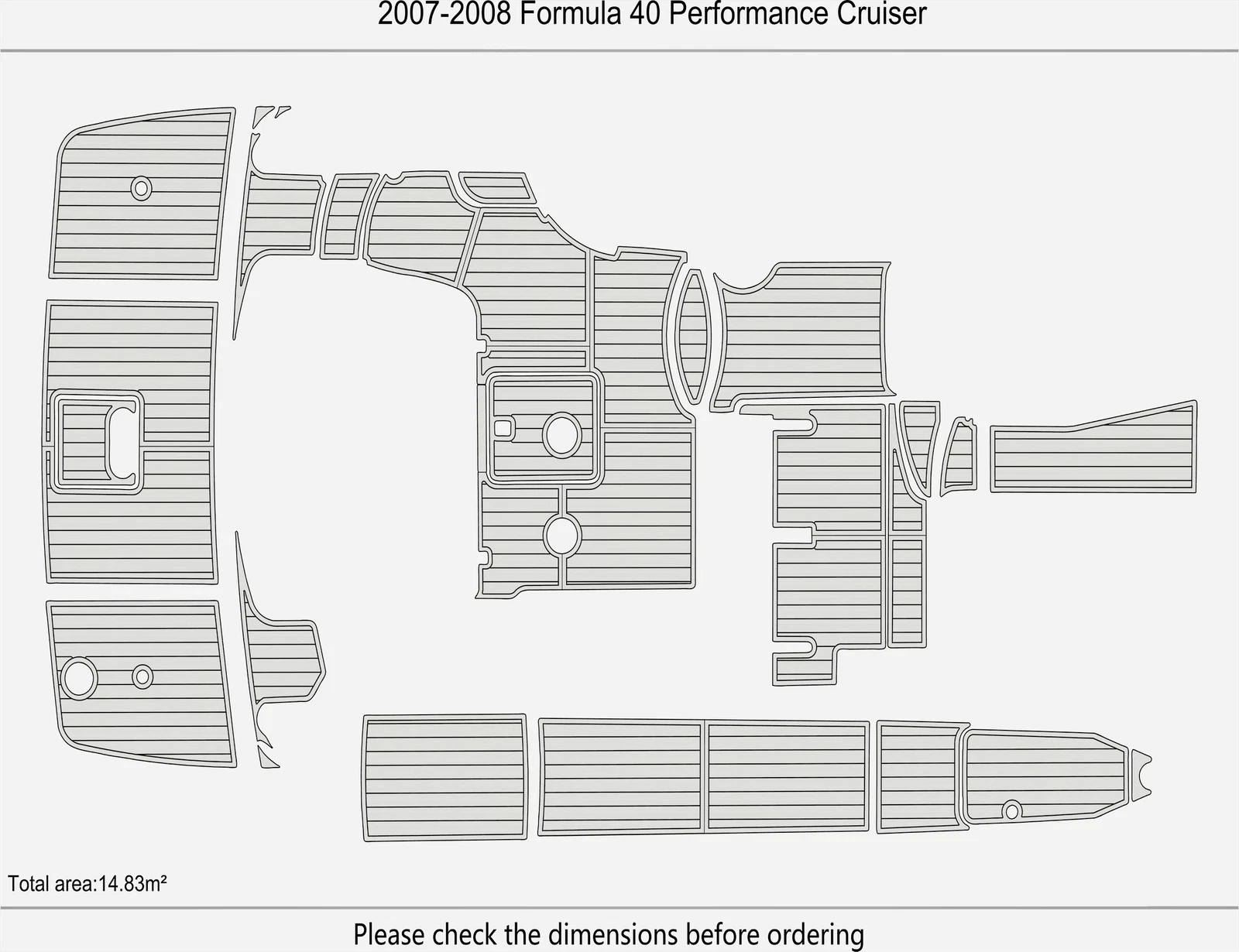 EVA Foam Flooring for Formula 40 Performance Cruiser (2007)