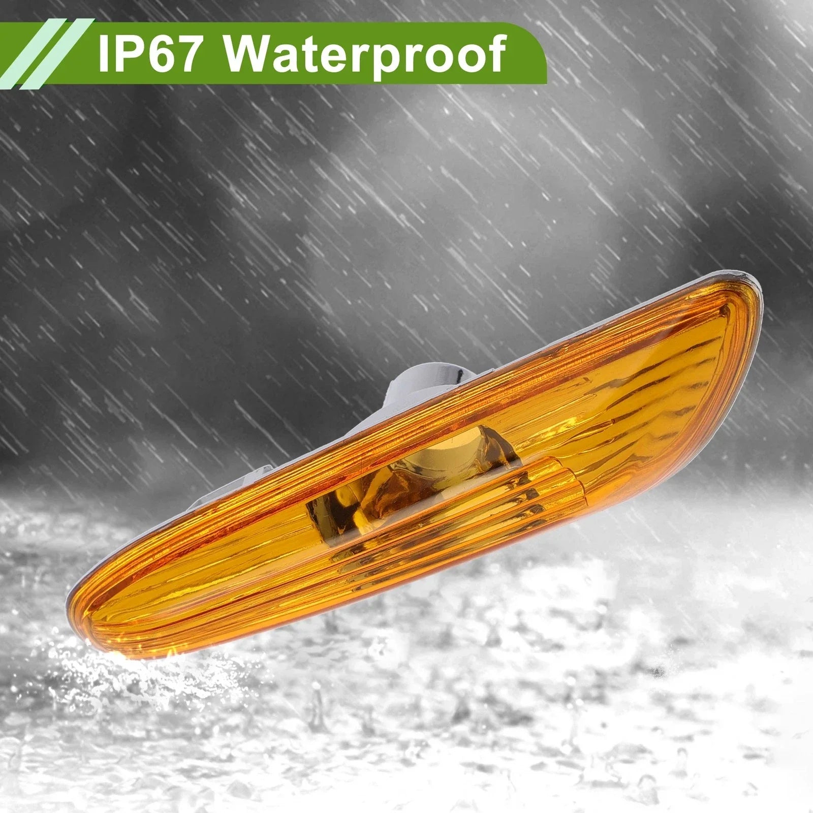 Left Side Marker Light Cover for BMW 320i (2002-2005) yellow