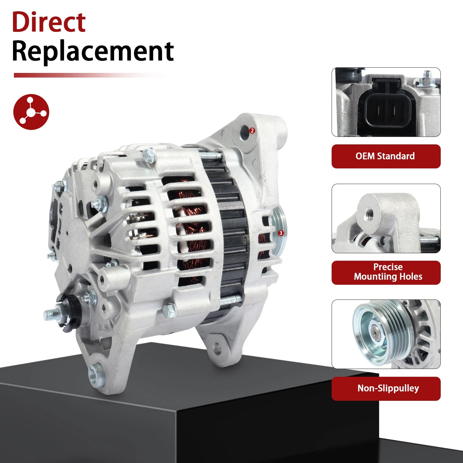 Alternator for Nissan Frontier Pickup (1999-2002) 12V