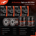 Set of 4 Engine Oil Filters for Chevy Silverado 1500 (2019–2024) GMC Sierra 1500