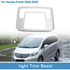 Front Row Light Trim Bezel for Honda Freed (2024–2025) Silver Tone