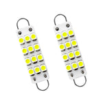 2x Super Bright 6000K White Festoon LED Cargo Dome Bulbs for 44mm Rigid Loop (2017-2025)