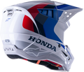 Alpinestars M5 Off-Road Helmet for Honda S (X-Small, White/Blue/Red)