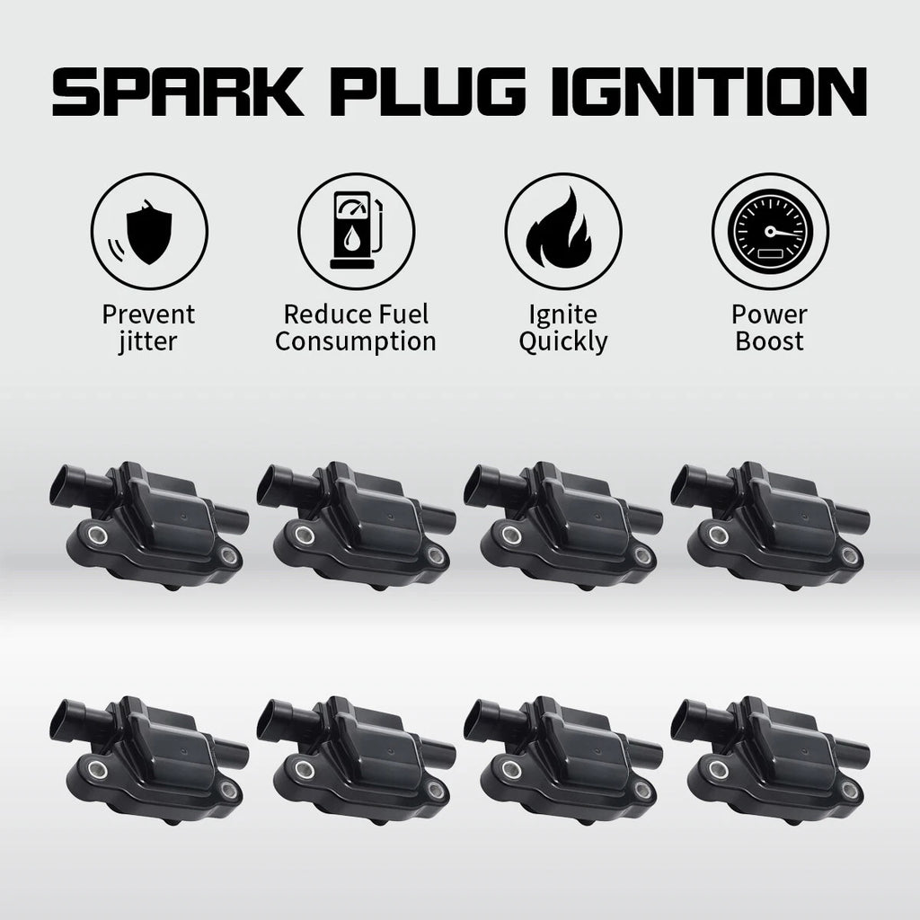 8X Ignition Coil Pack for Chevrolet Suburban 1500/2500, Tahoe (2007–2013) UF413