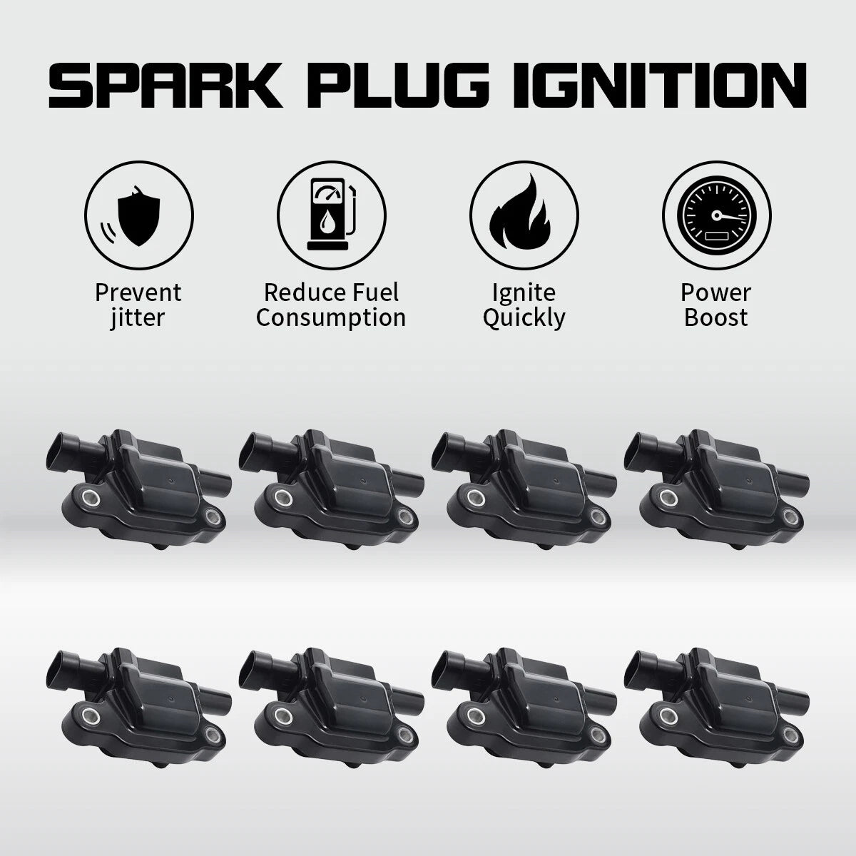8X Ignition Coil Pack for Chevrolet Suburban 1500/2500, Tahoe (2007–2013) UF413