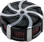 Kruel Air Cleaner Kit Black Contrast Cut for V-Twin (2010–2023)