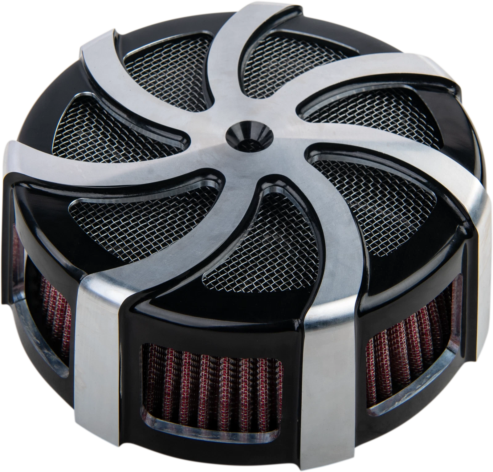 Kruel Air Cleaner Kit Black Contrast Cut for V-Twin (2010–2023)