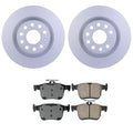Hella Rear Rotor & Akebono EURO Ceramic Disc Brake Pad Kit for Audi Q3 (2015–2020)