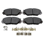 Set of 4 Akebono ProACT Ultra Premium Front Ceramic Pads for Lexus IS250 (2006–2015)