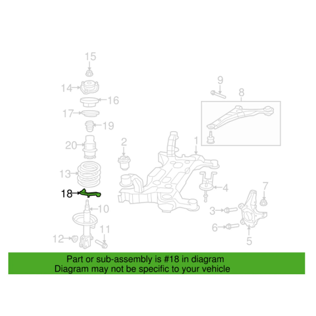 Lower Coil Spring Insulator for Dodge Journey (2009–2020) 68210979AA
