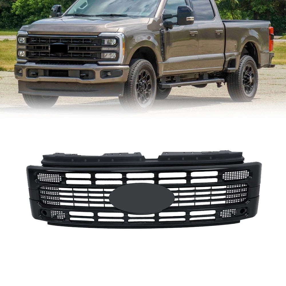 Glossy Black Front Grille for Ford F250 XL/XLT (2023–2024)