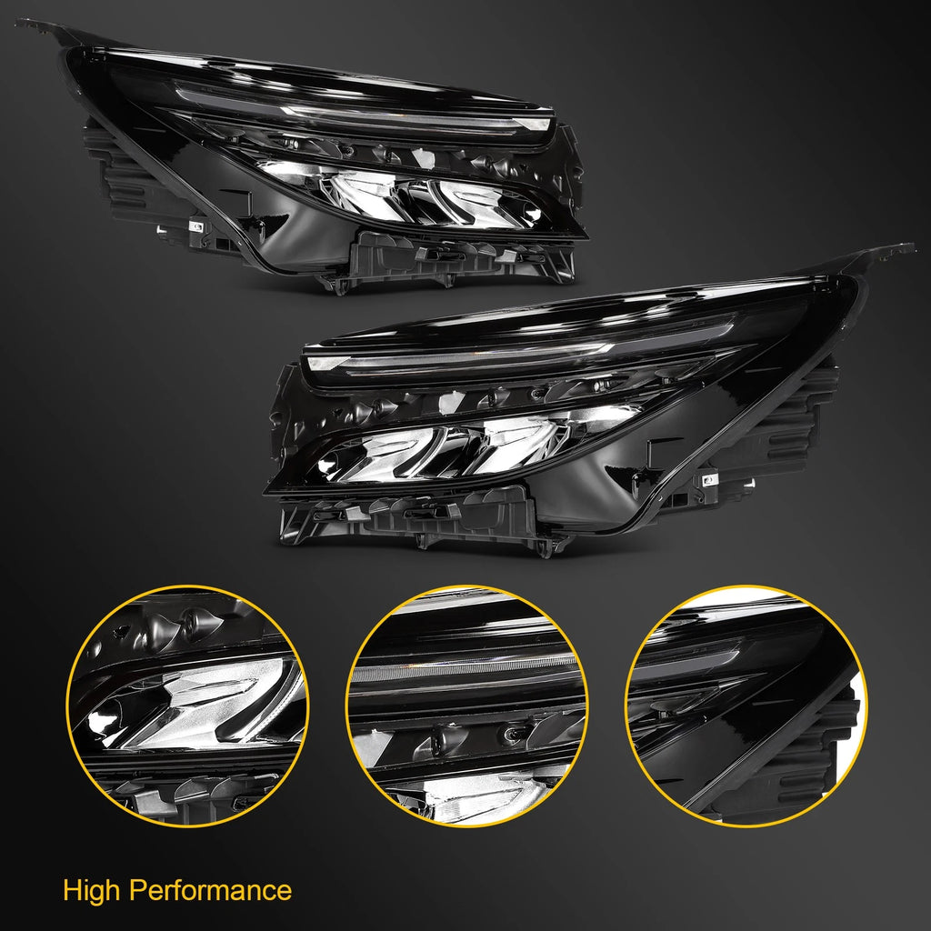 Pair Full LED Headlight Assembly for Chevrolet Equinox (2022–2024)