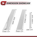 6 Pcs Chrome Silver Door Pillar Window Trim for Mercedes C-Class (2008-2014)