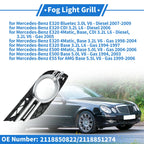 Front Right Fog Light Cover No. 2118850822 for Mercedes-Benz E320 (1996–1999)