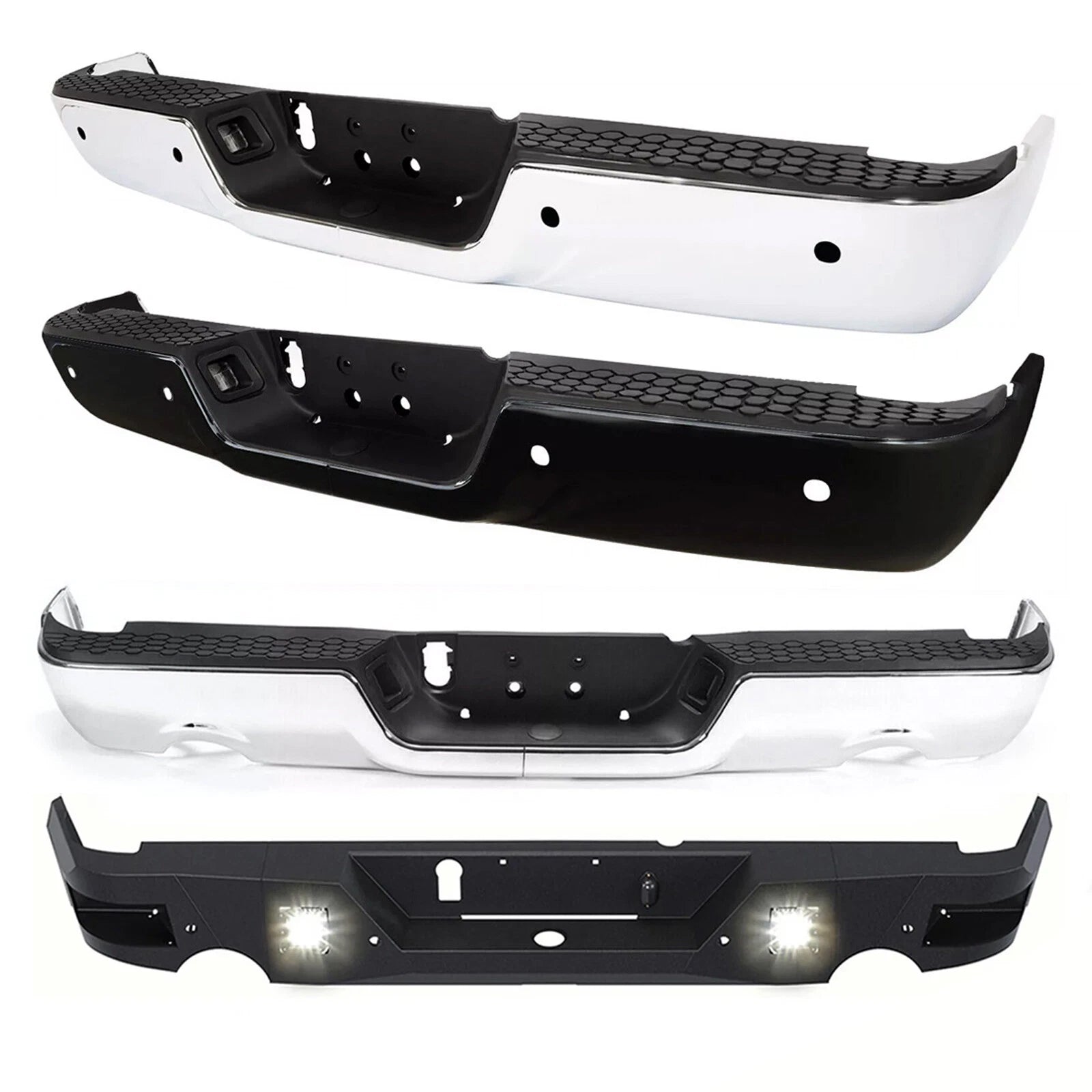 Rear Bumper Assembly for Dodge Ram 1500 (2009–2018) 2500 3500 (2010–2012)