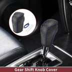 Gear Shift Knob Cover for Honda Inspire (2023) Blue Faux Leather