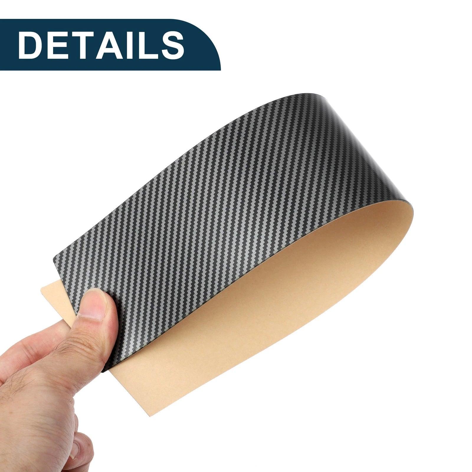 8 Pcs Door Pillar Window Trim for Toyota BZ4X (2022–2023) Carbon Fiber Black