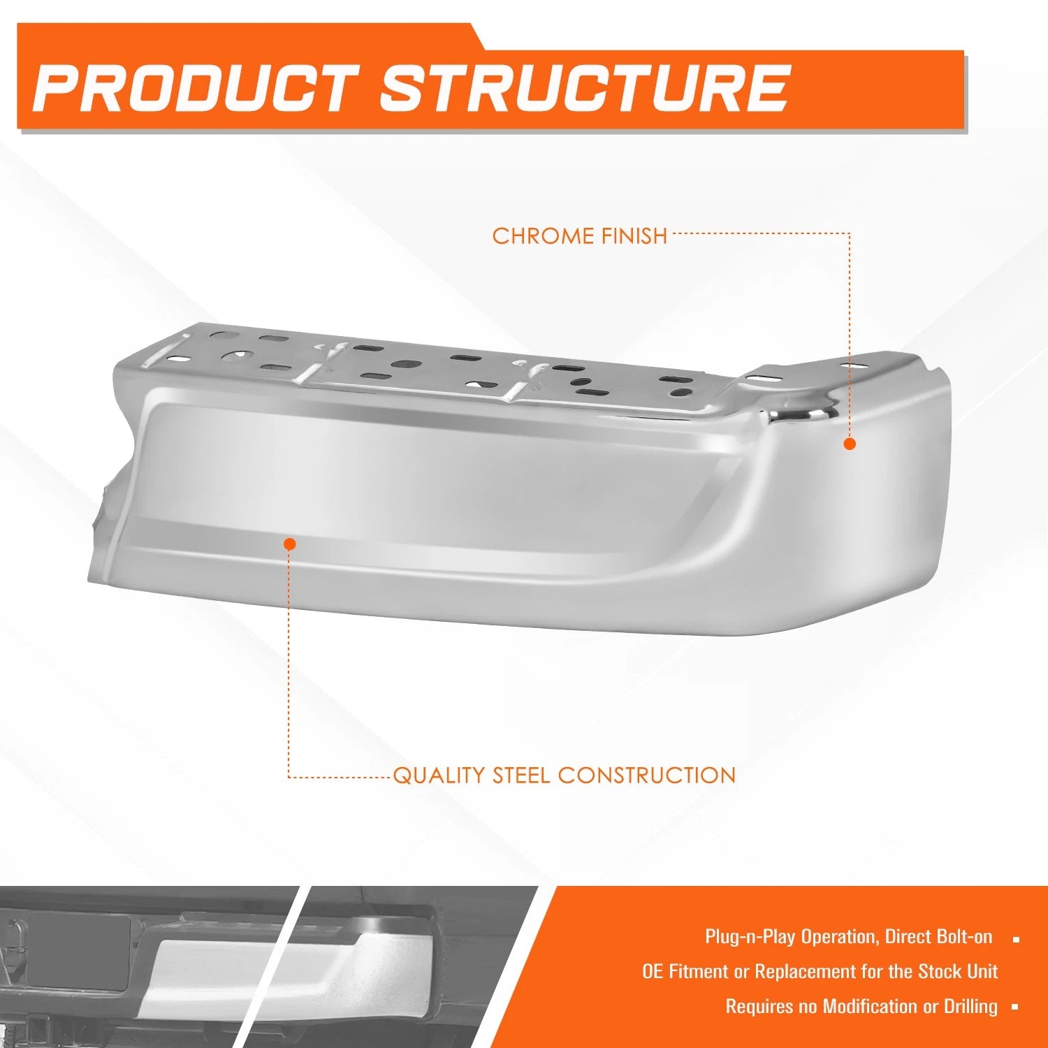 Front License Plate Mounting Bracket for Audi Q7 (2020–2023)