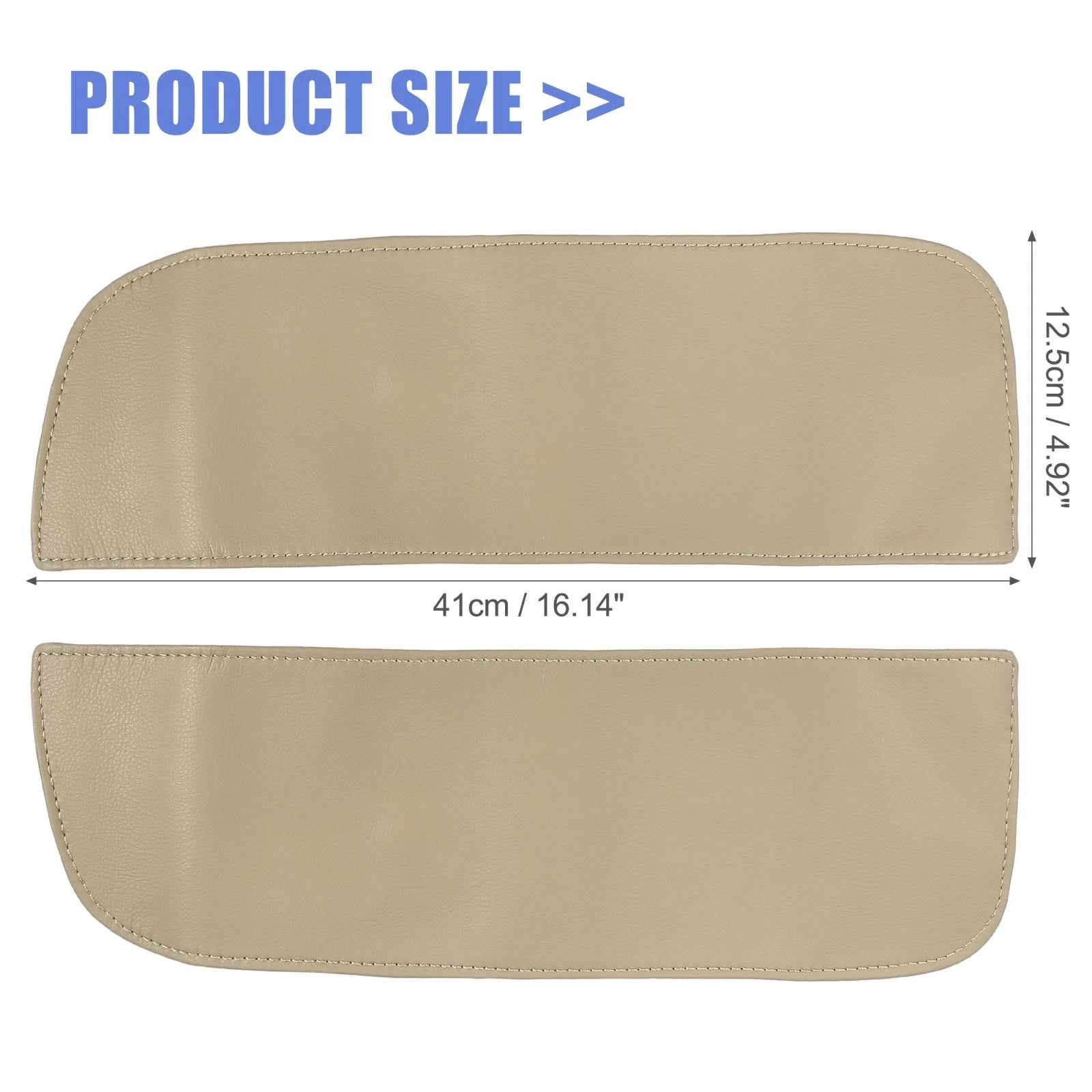 Pair Center Console Lid Armrest Covers for BMW X5 X6 (2014–2018) Beige